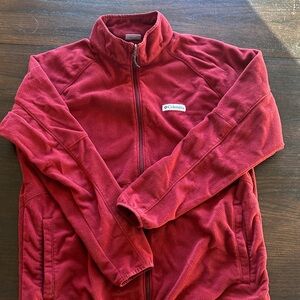 Men’s Columbia Red Fleece Jacket